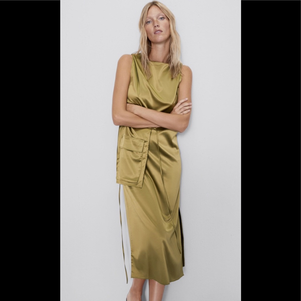 ❌❌❌SOLD❌❌❌Zara Satin Dress